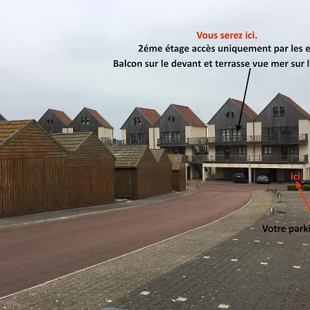 La mer vue d'en haut , duplex à la naturelle sur la côte d'opale Wimereux Exterior foto
